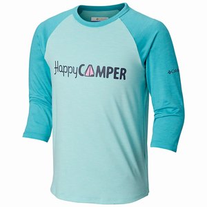 Columbia Outdoor EleHerrts™ 3/4 Sleeve Skjorta Pojkar LjusBlå (PFYZH0453)